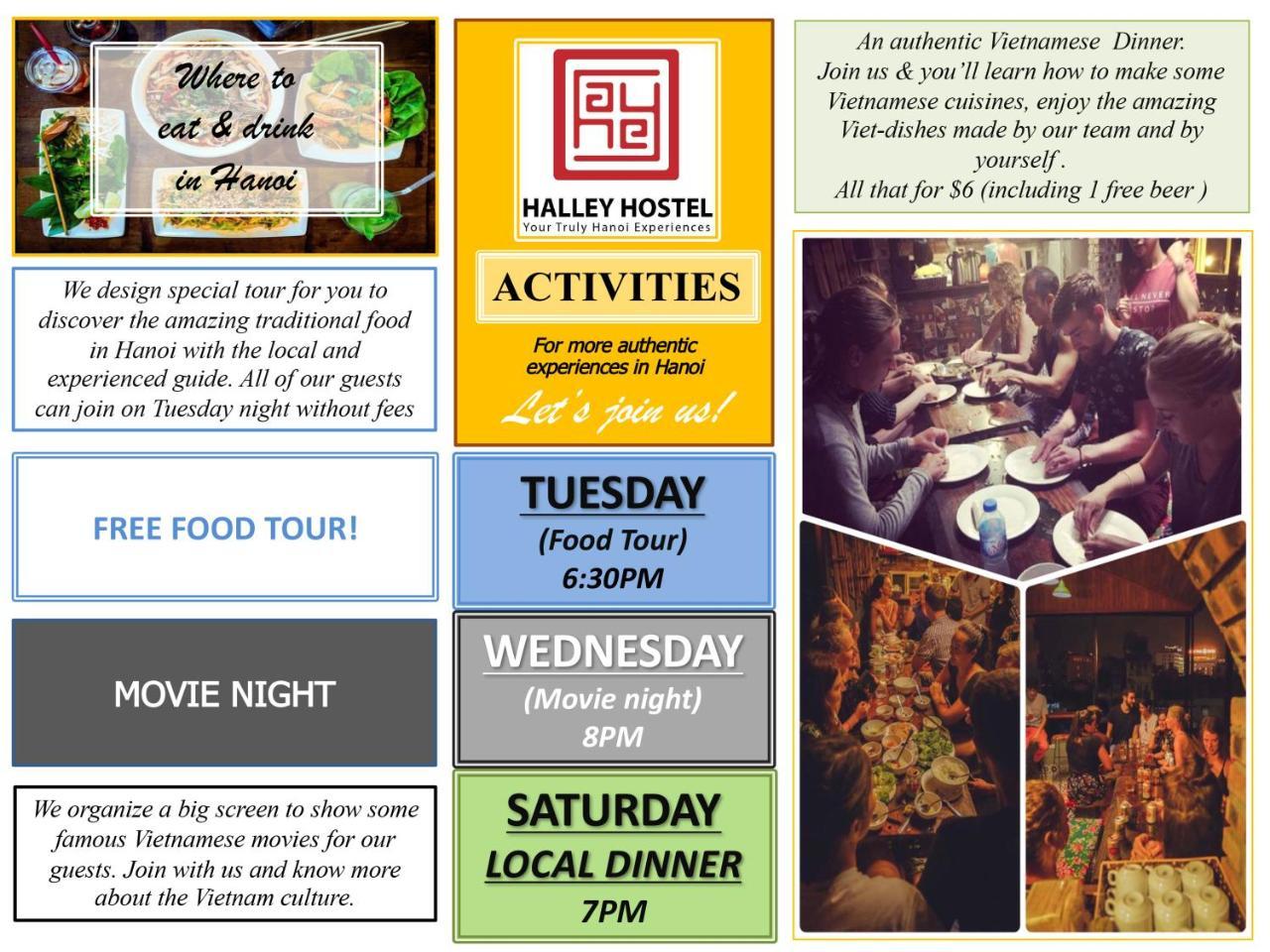 Halley Hostel Hanoi Eksteriør bilde